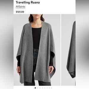 AllSaints Travelling Ruana Sweater